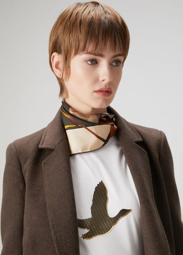  Beymen Club Kadın Beyaz Gold Logolu T-shirt