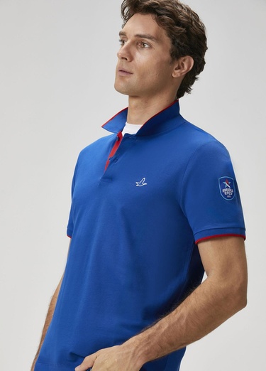  Beymen Club Erkek X Anadolu Efes Mavi Polo Yaka T-shirt
