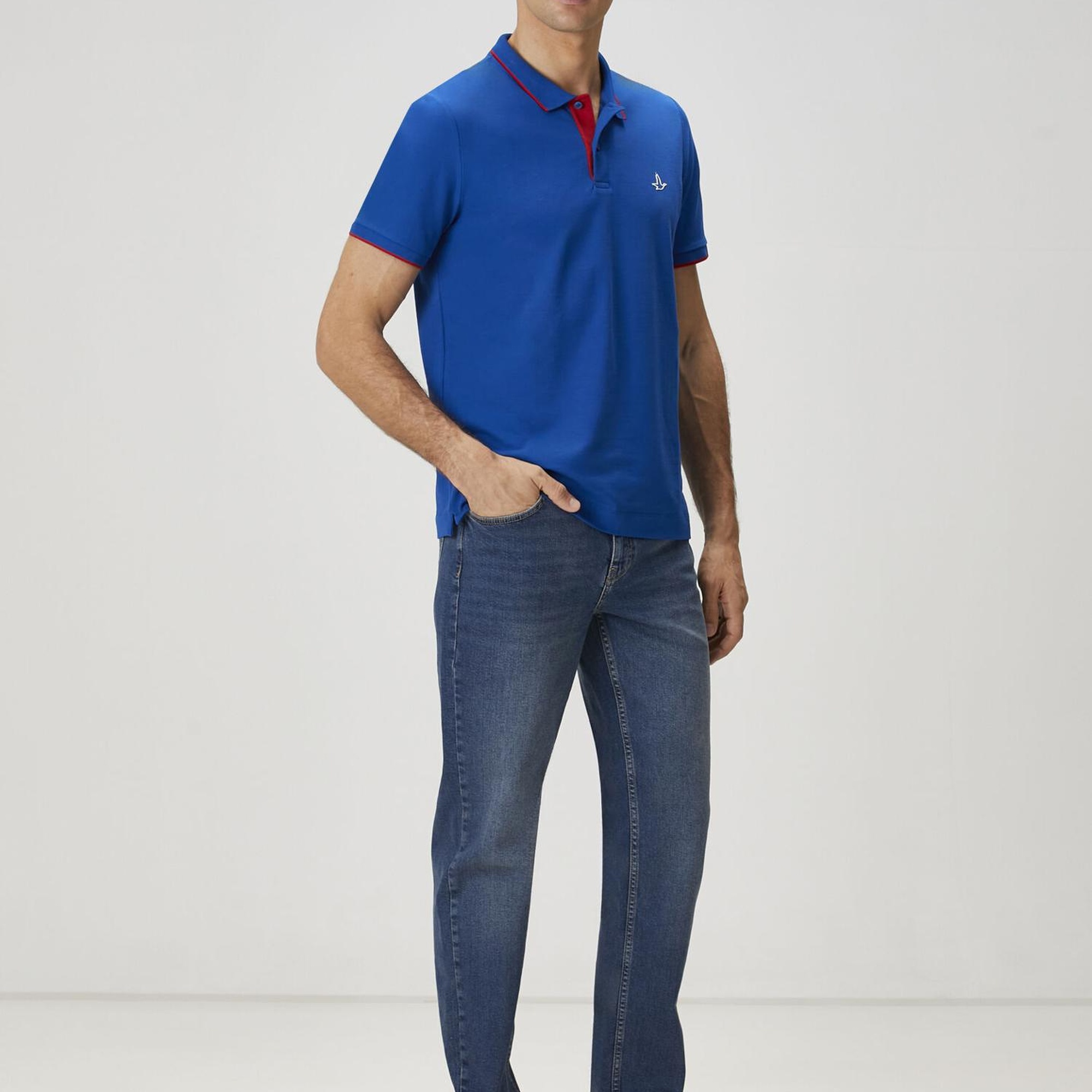 Beymen Club Erkek X Anadolu Efes Mavi Polo Yaka T-shirt