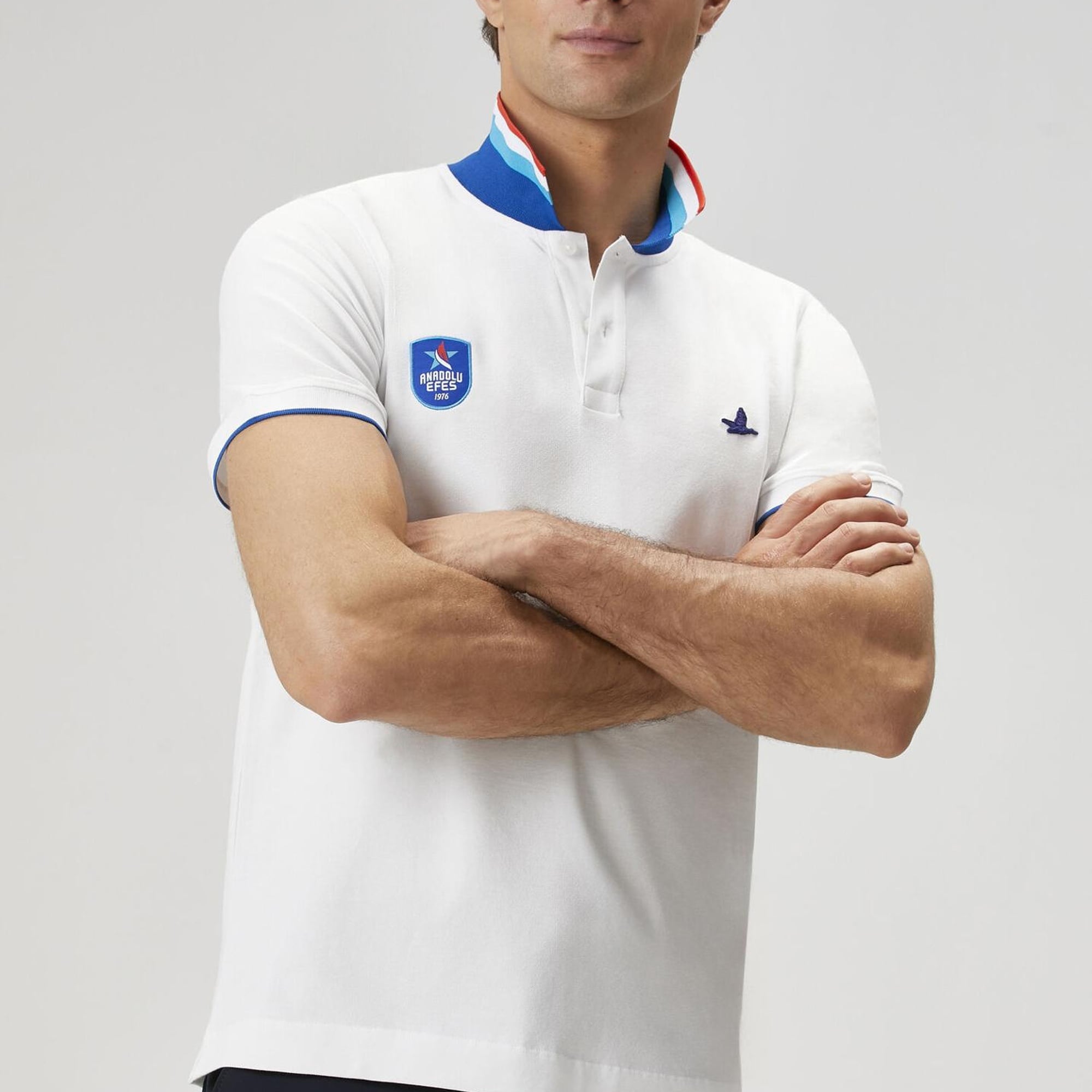 Beymen Club Erkek X Anadolu Efes Beyaz Polo Yaka T-shirt