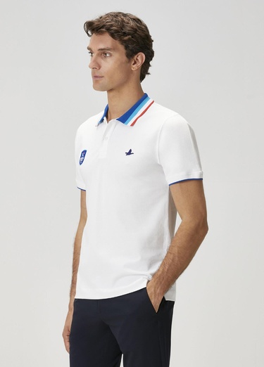  Beymen Club Erkek X Anadolu Efes Beyaz Polo Yaka T-shirt
