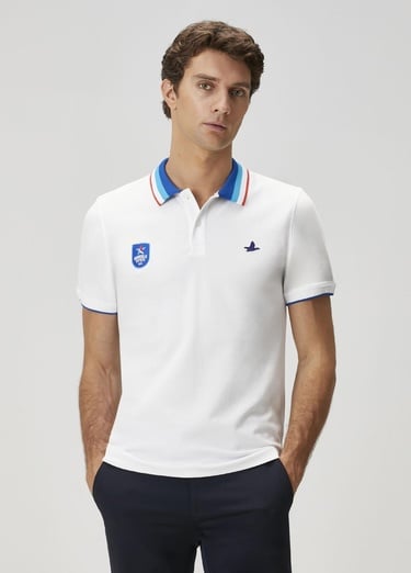  Beymen Club Erkek X Anadolu Efes Beyaz Polo Yaka T-shirt