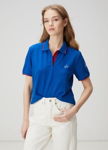  Beymen Club Kadın x Anadolu Efes Mavi Polo T-shirt