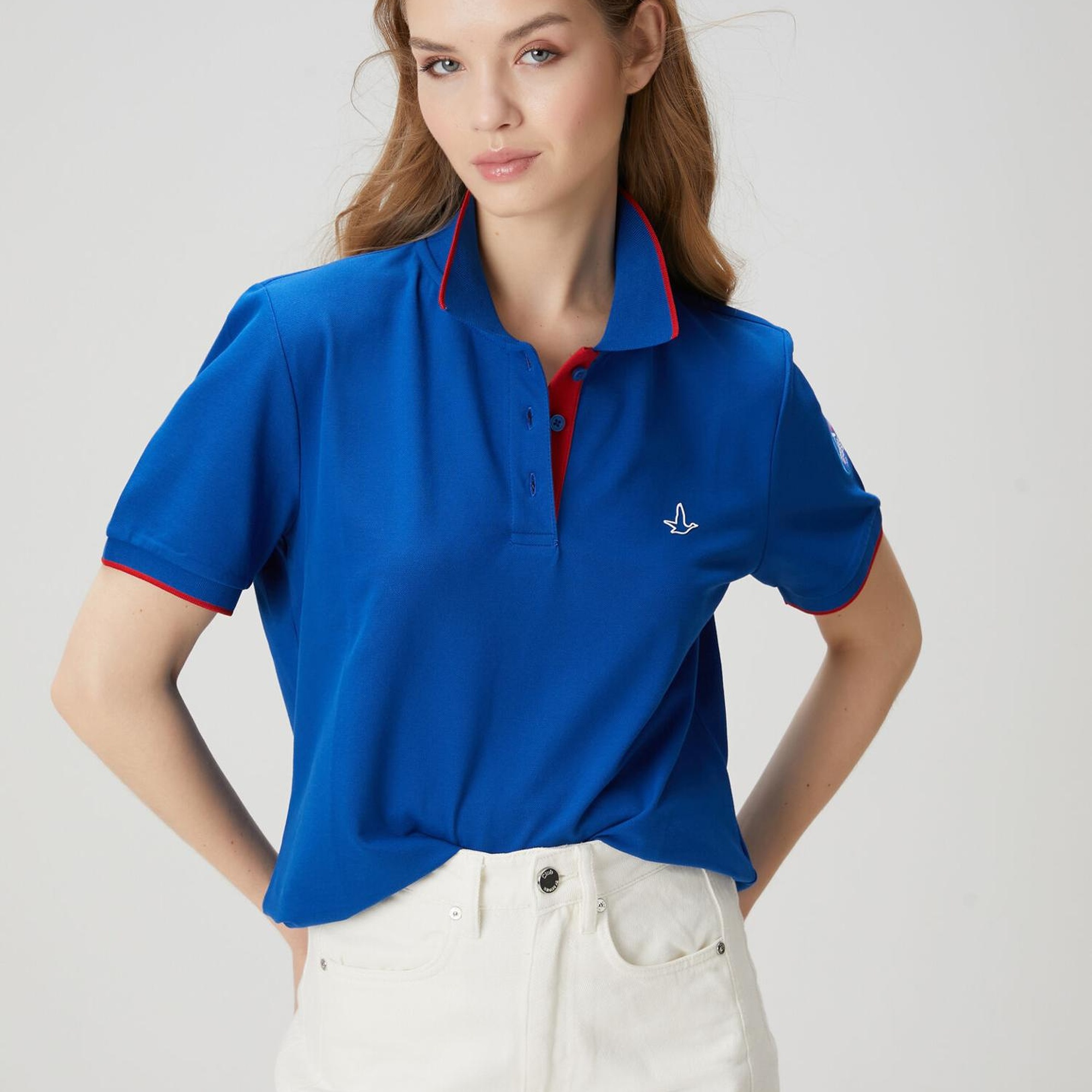 Beymen Club Kadın x Anadolu Efes Mavi Polo T-shirt