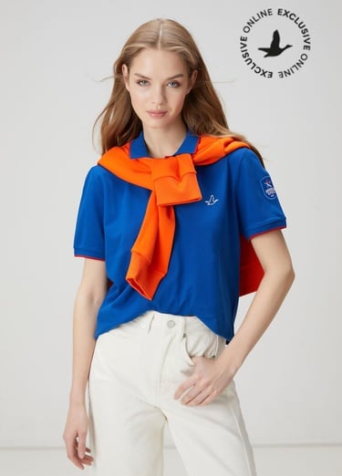  Beymen Club Kadın x Anadolu Efes Mavi Polo T-shirt