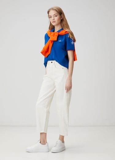  Beymen Club Kadın x Anadolu Efes Mavi Polo T-shirt