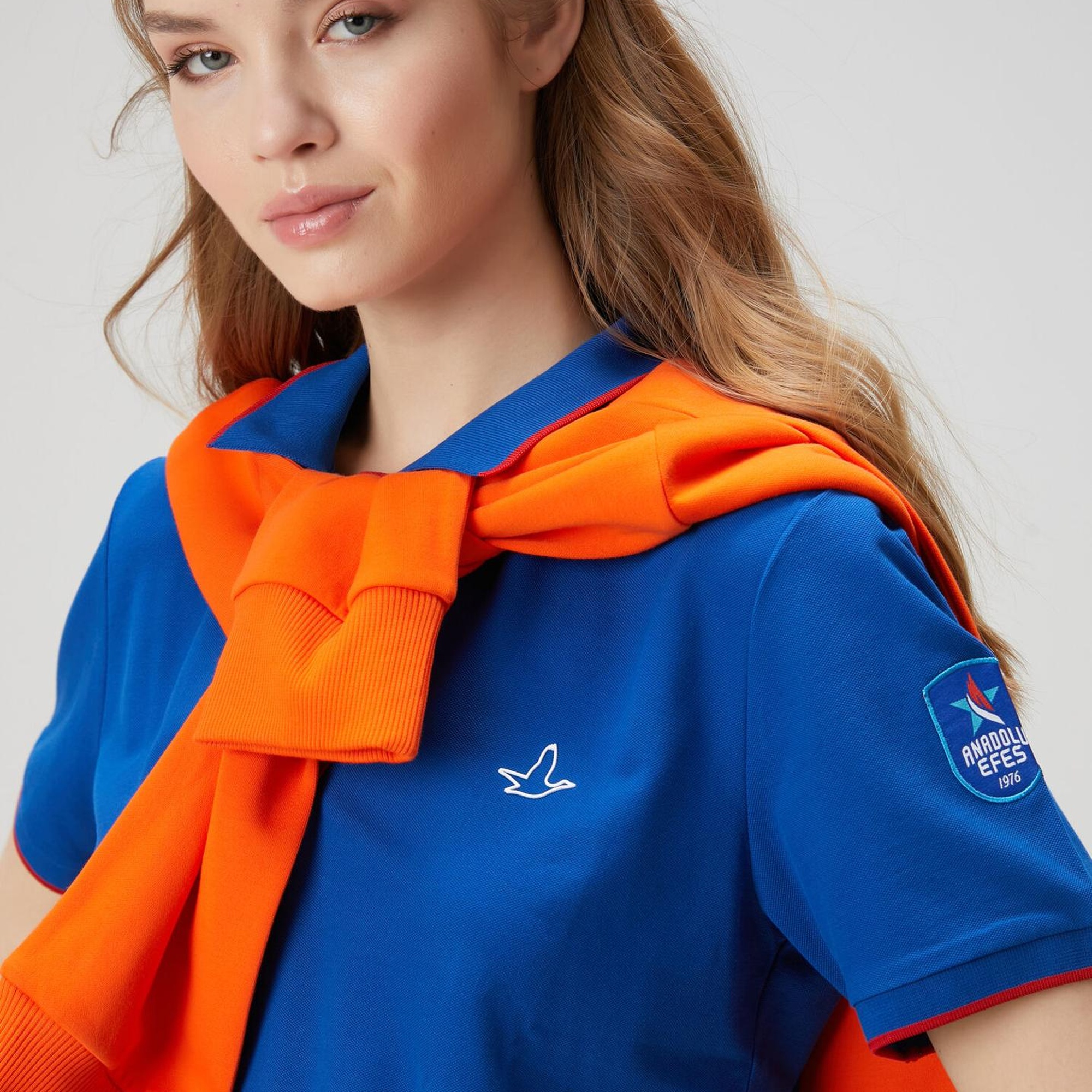 Beymen Club Kadın x Anadolu Efes Mavi Polo T-shirt