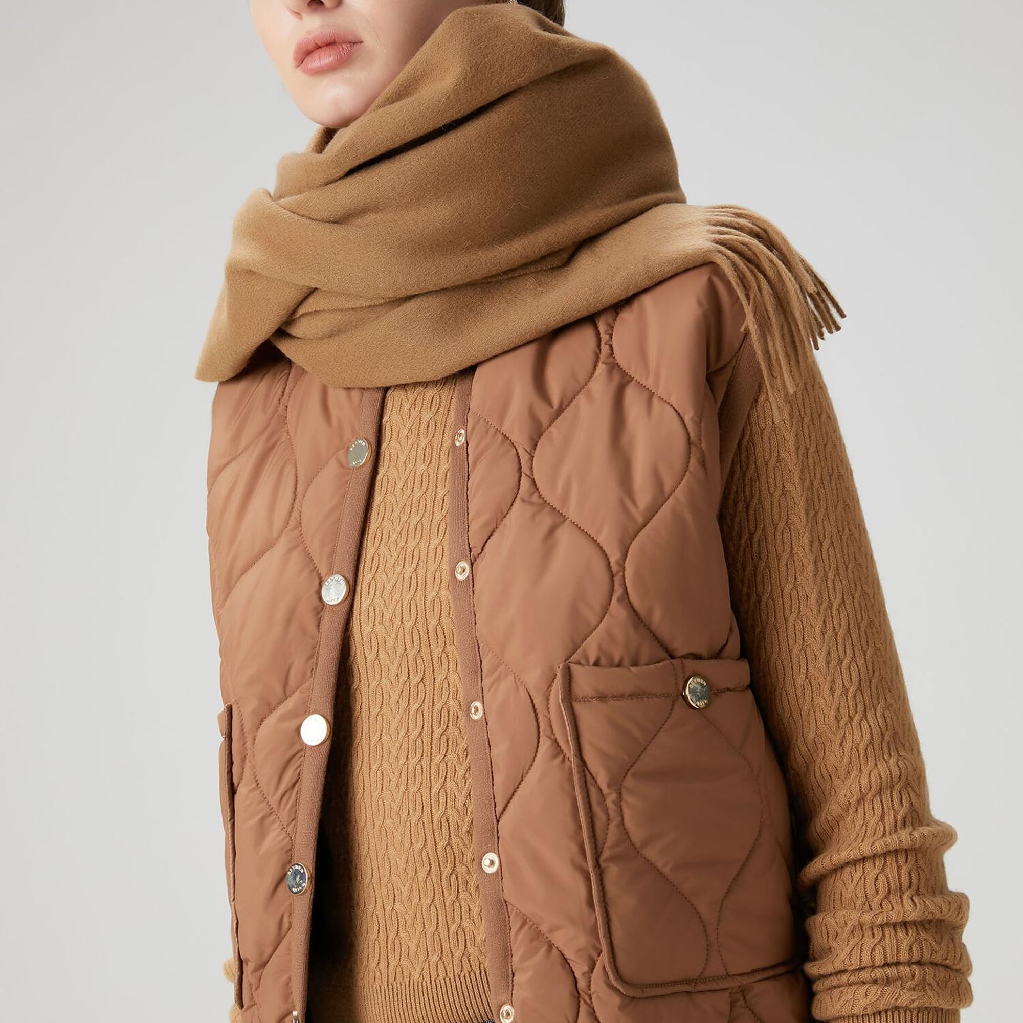 Beymen Club Kadın Camel Kapitoneli Bomber Yelek