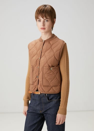  Beymen Club Kadın Camel Kapitoneli Bomber Yelek