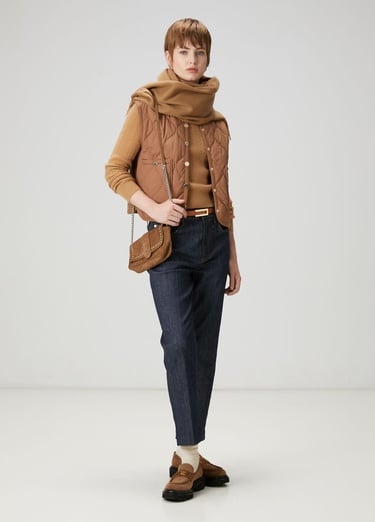  Beymen Club Kadın Camel Kapitoneli Bomber Yelek