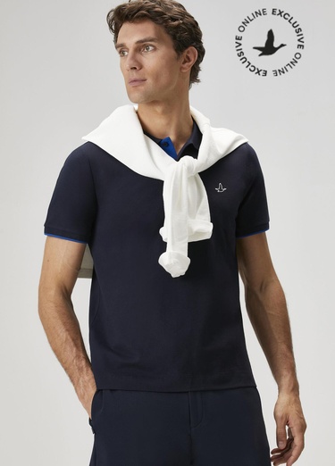  Beymen Club Erkek X Anadolu Efes Lacivert Polo Yaka T-shirt