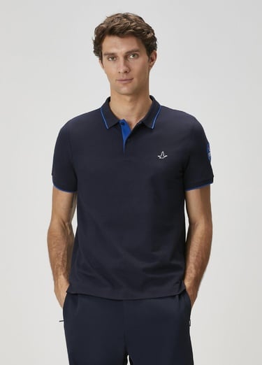  Beymen Club Erkek X Anadolu Efes Lacivert Polo Yaka T-shirt