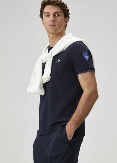  Beymen Club Erkek X Anadolu Efes Lacivert Polo Yaka T-shirt