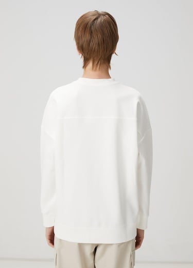  Beymen Club Kadın Beyaz Logo Nakışlı Sweatshirt