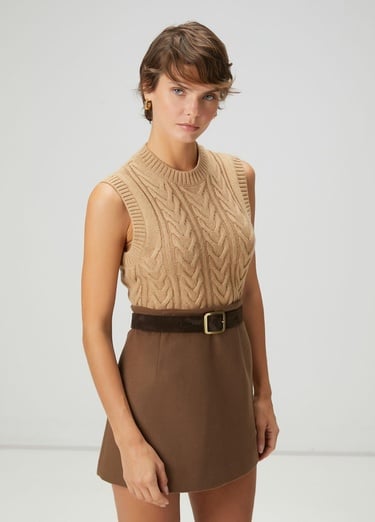  Beymen Club Kadın Camel Balıksırtı Örgü Süveter