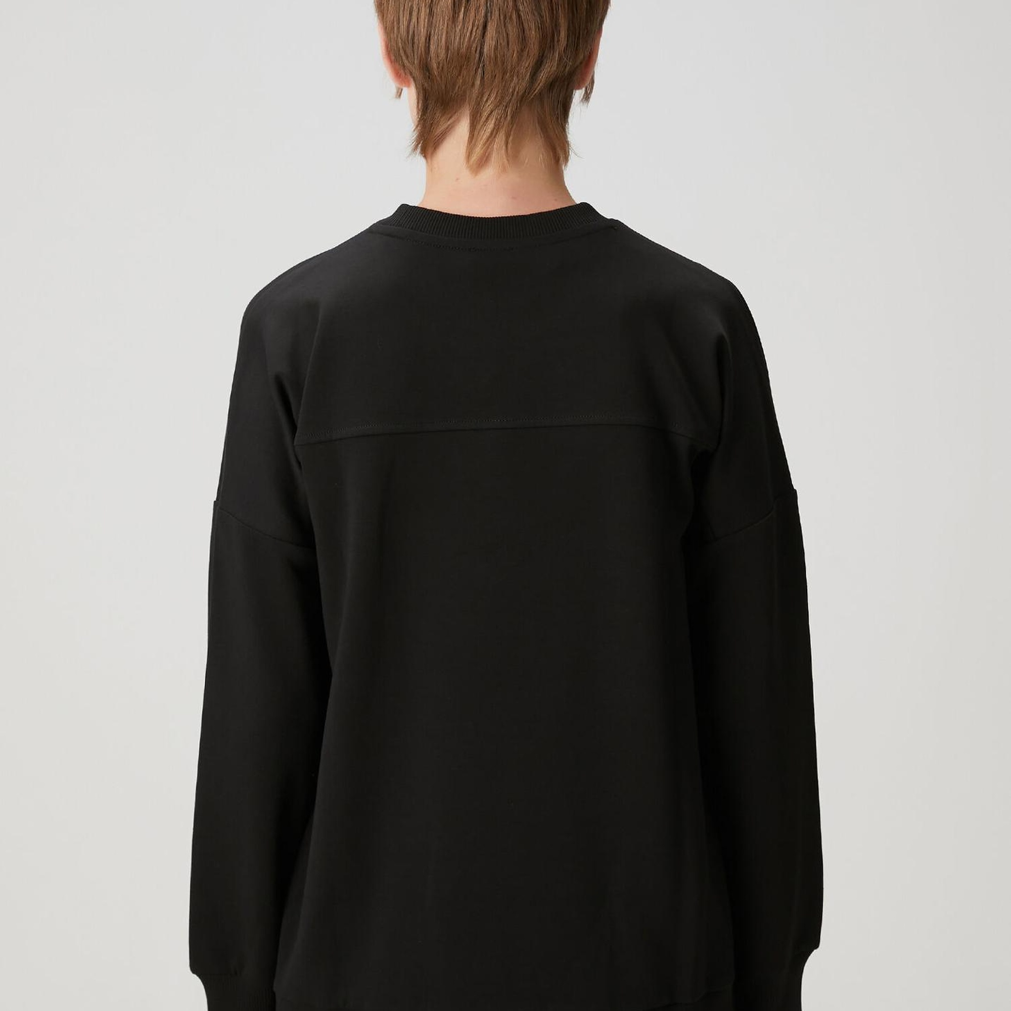 Beymen Club Kadın Siyah Logo Nakışlı Sweatshirt