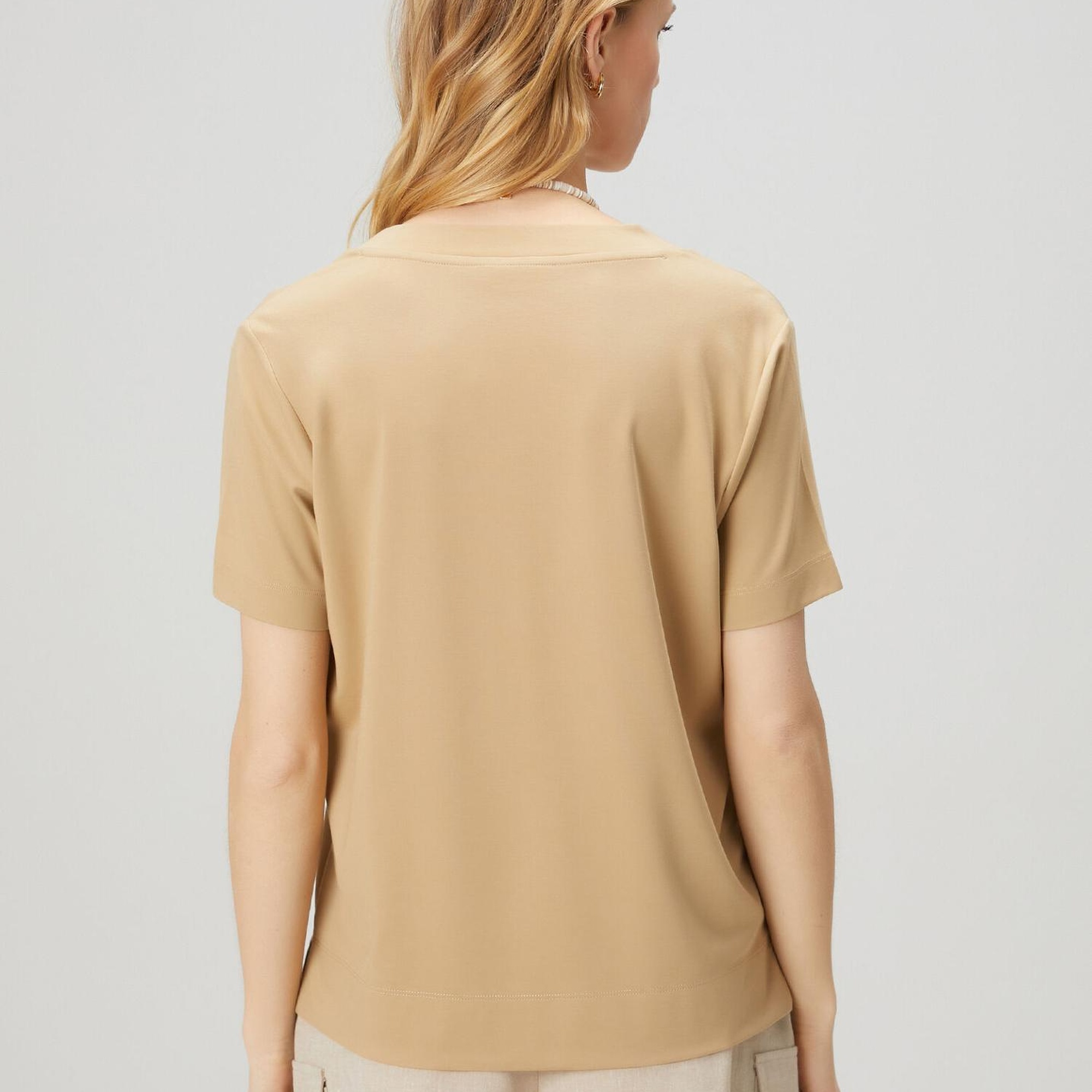 Beymen Club Kadın Bej Basic T-shirt