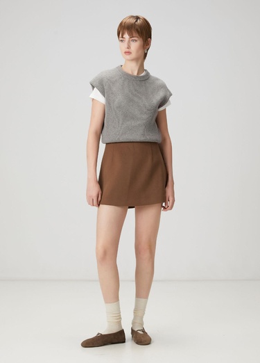  Beymen Club Kadın Kırık Beyaz Bisiklet Yaka Basic T-shirt