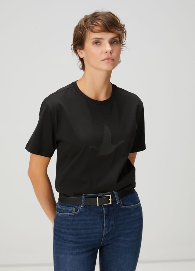  Beymen Club Kadın Siyah T-shirt