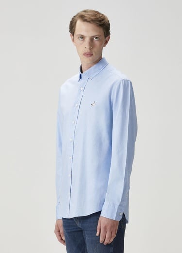  Beymen Club Erkek Comfort Fit Mavi Gömlek