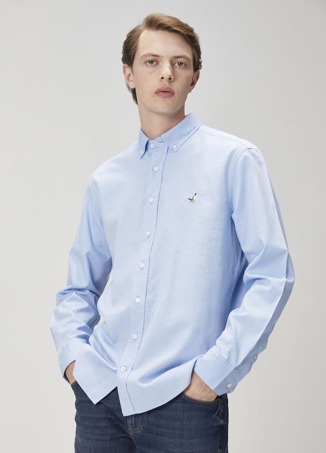  Beymen Club Erkek Comfort Fit Mavi Gömlek