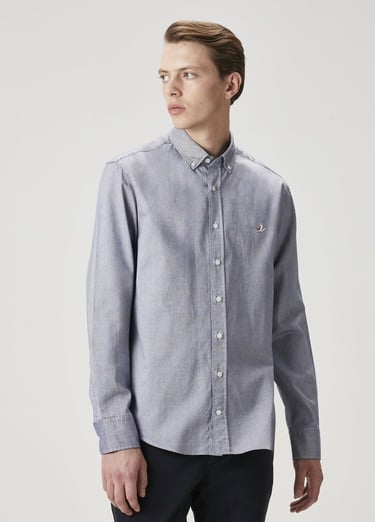  Beymen Club Erkek Comfort Fit Mavi Oxford Gömlek