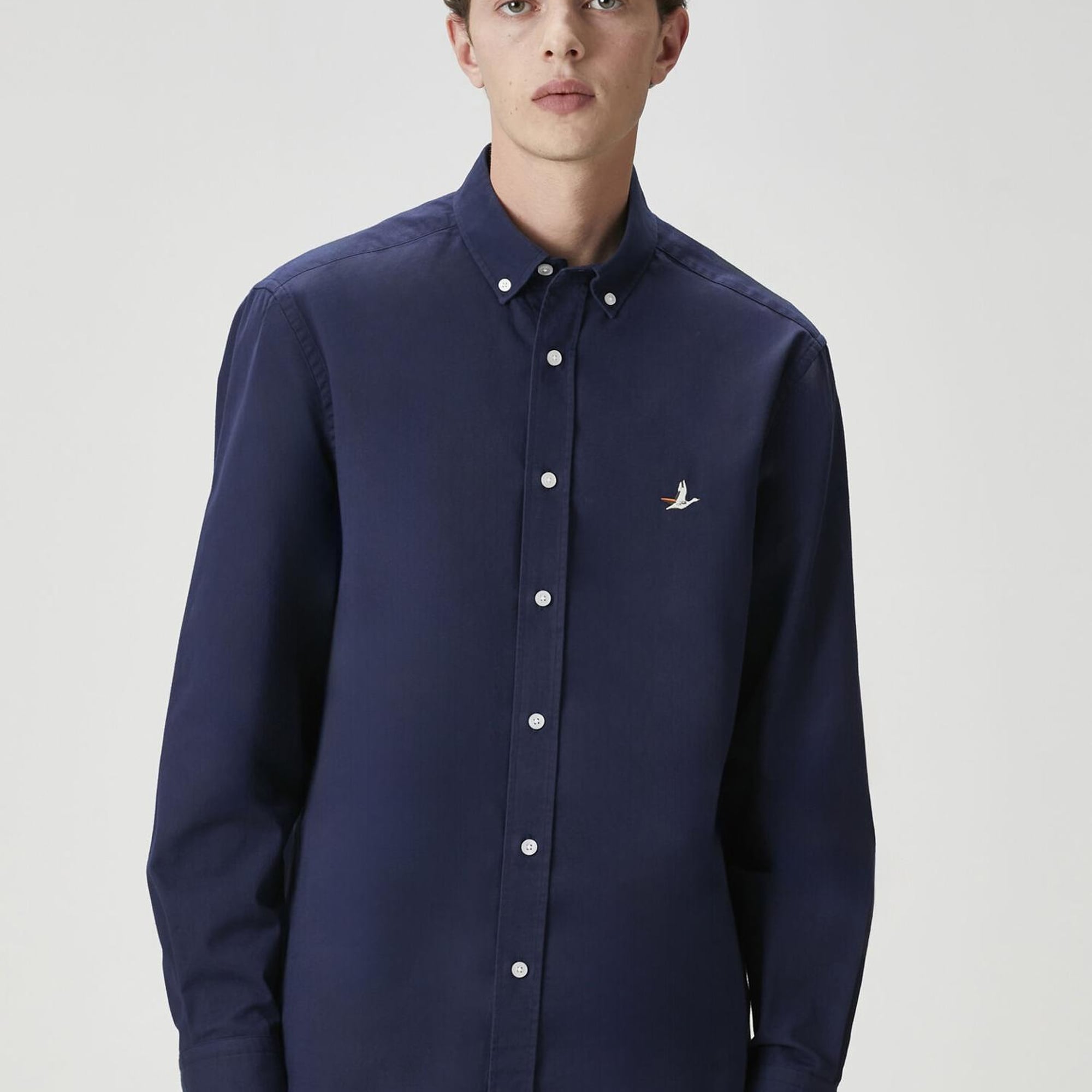 Beymen Club Erkek Comfort Fit Lacivert Gabardin Doku Gömlek