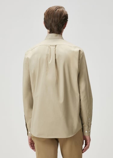  Beymen Club Erkek Comfort Fit Deve Tüyü Gabardin Gömlek