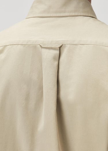  Beymen Club Erkek Comfort Fit Deve Tüyü Gabardin Gömlek