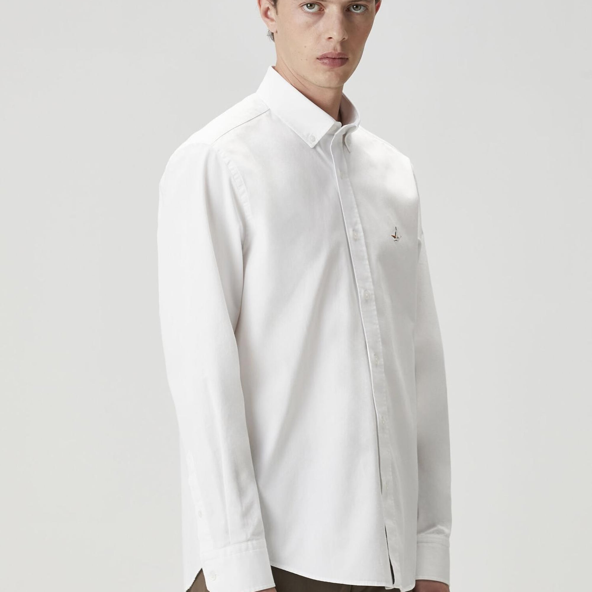 Beymen Club Erkek Comfort Fit Beyaz Gabardin Dokulu Gömlek