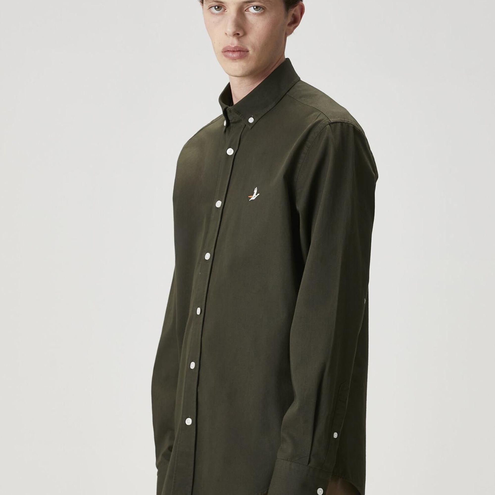 Beymen Club Erkek Comfort Fit Haki Gömlek