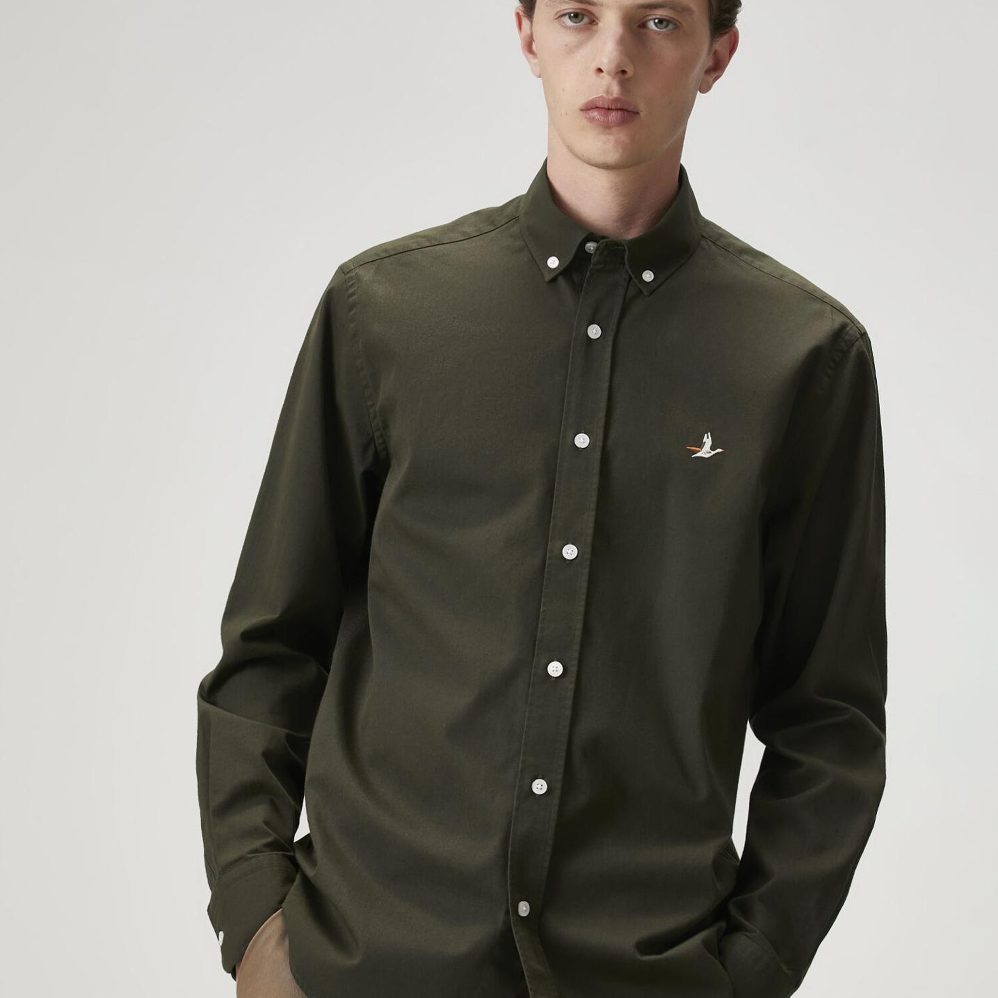 Beymen Club Erkek Comfort Fit Haki Gömlek