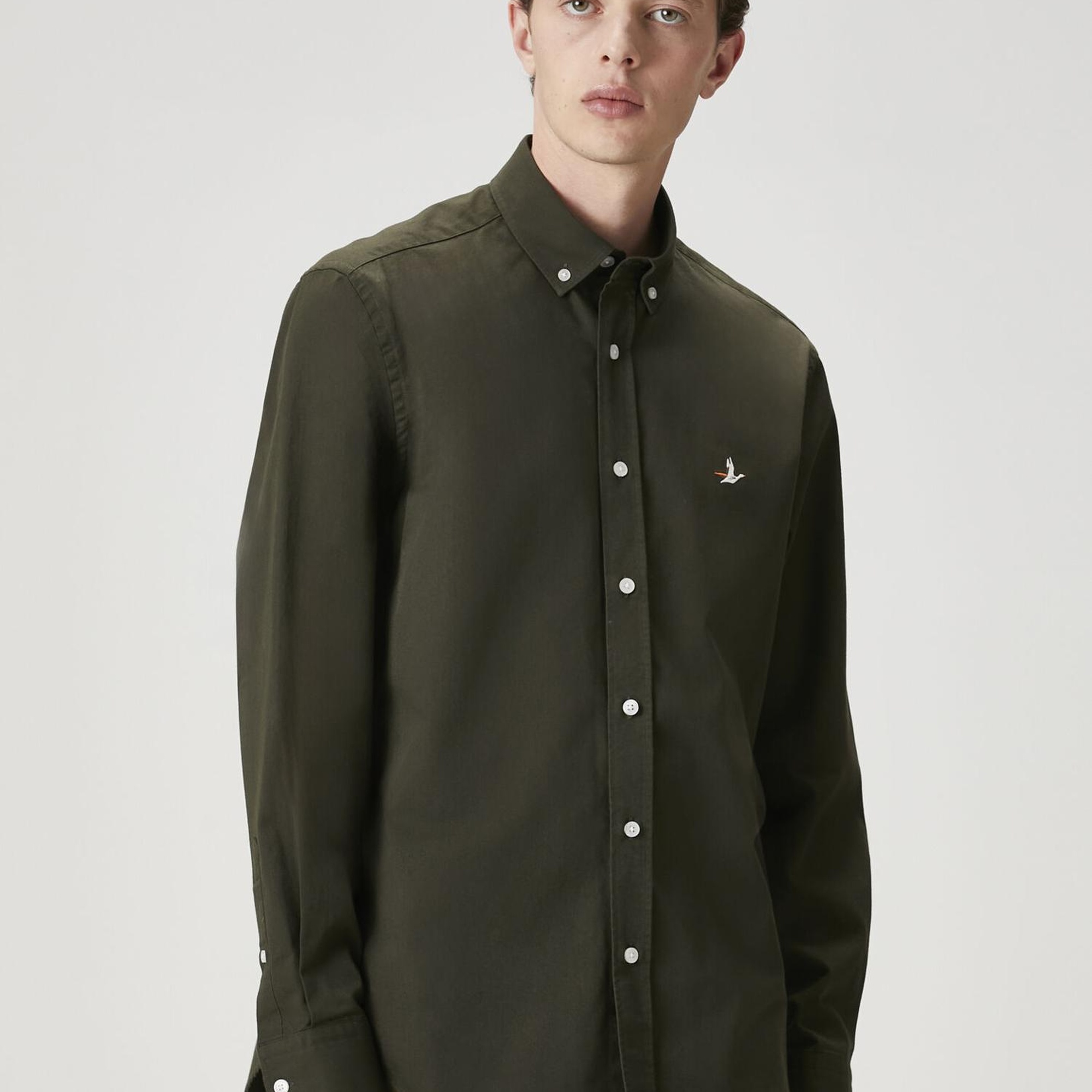 Beymen Club Erkek Comfort Fit Haki Gömlek