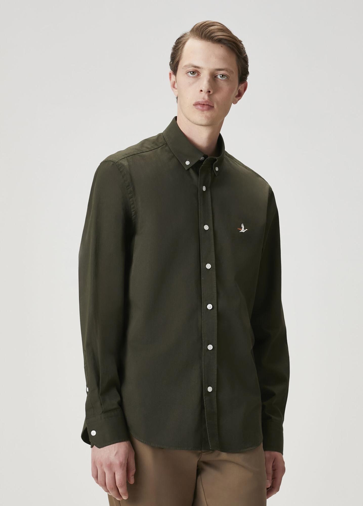  Beymen Club Erkek Comfort Fit Haki Gömlek