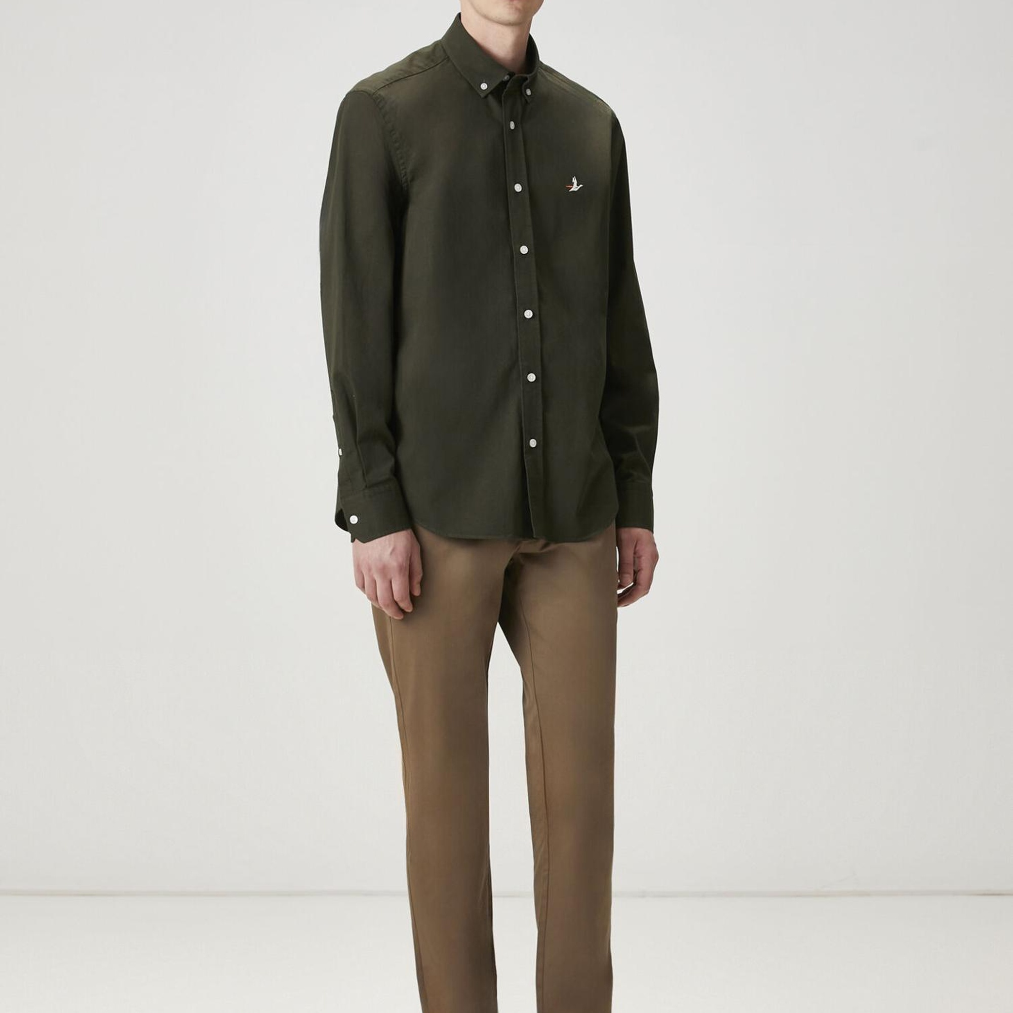 Beymen Club Erkek Comfort Fit Haki Gömlek