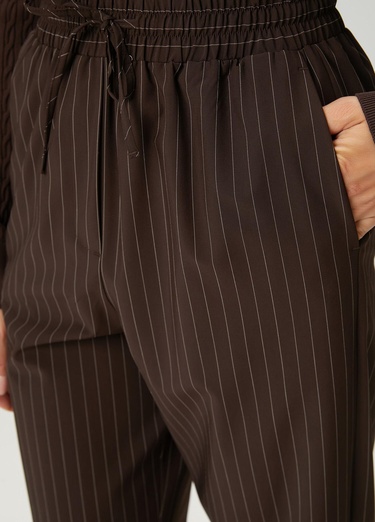  Beymen Club Kadın Kahverengi Çizgili Pantolon