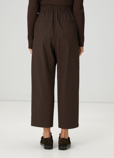  Beymen Club Kadın Kahverengi Çizgili Pantolon
