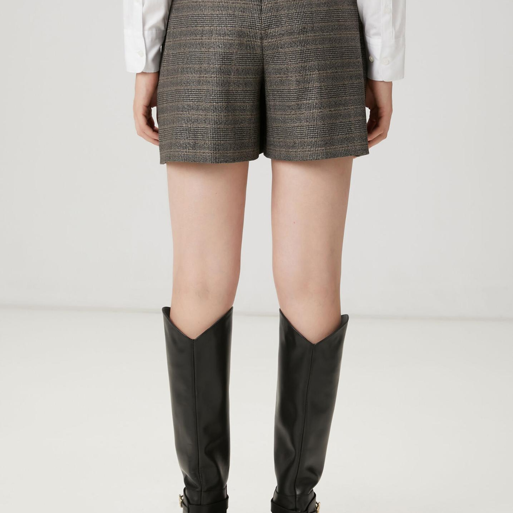 Beymen Club Kadın Gri Ekoseli Şort Etek