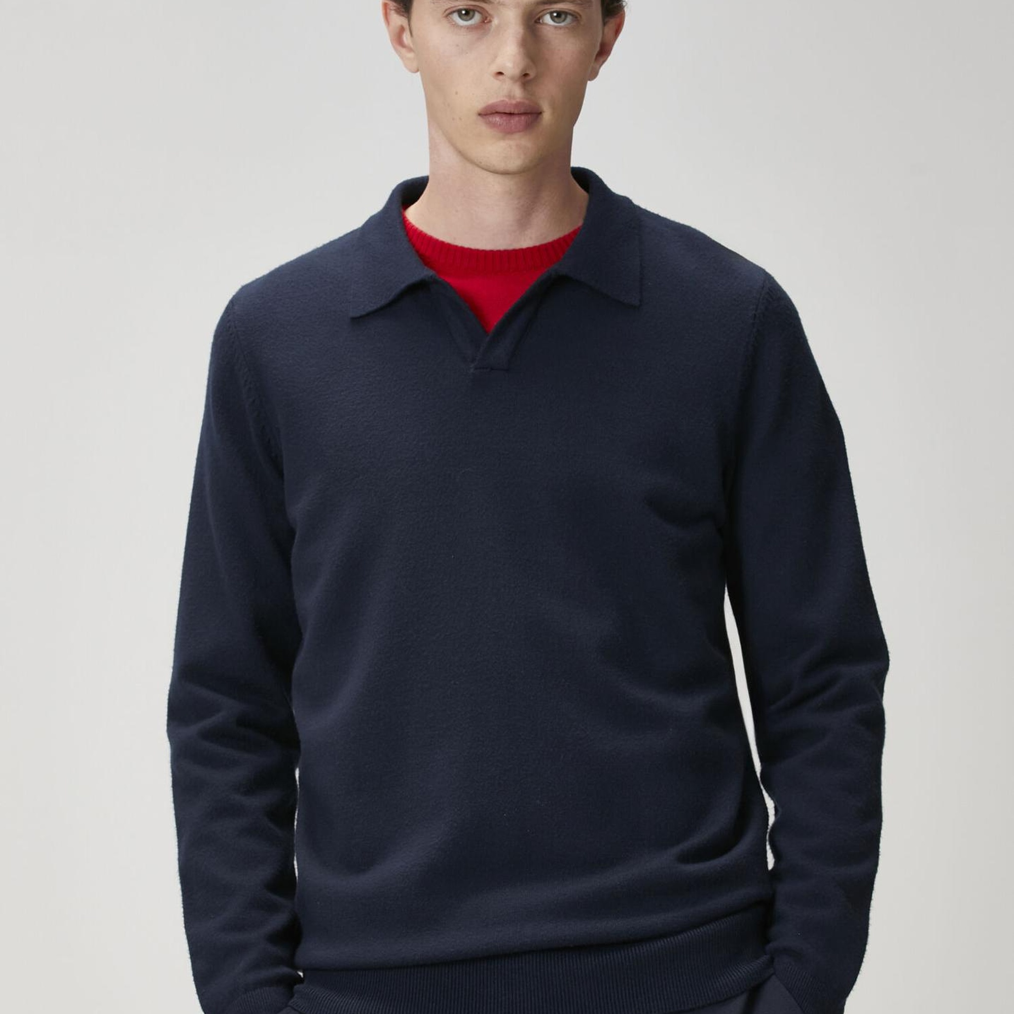 Beymen Club Erkek Lacivert Polo Yaka Triko