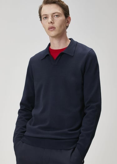  Beymen Club Erkek Lacivert Polo Yaka Triko