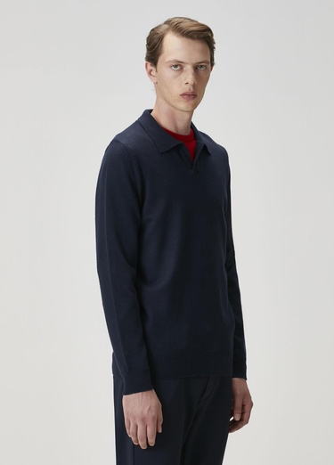  Beymen Club Erkek Lacivert Polo Yaka Triko