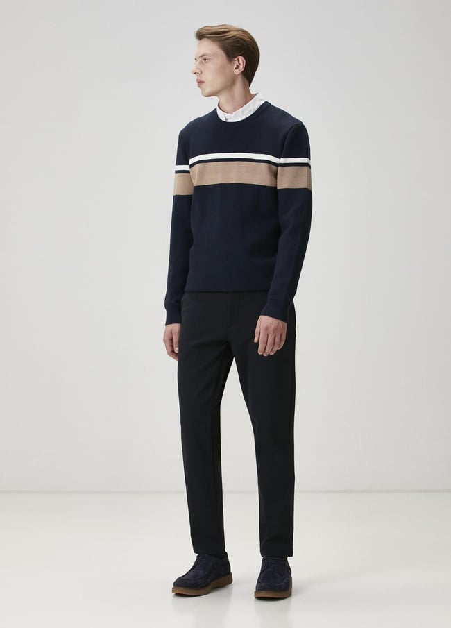  Beymen Club Erkek Slim Fit Lacivert Chino Pantolon