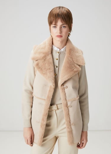  Beymen Club Kadın Taş Suni Kürk Detaylı Yelek