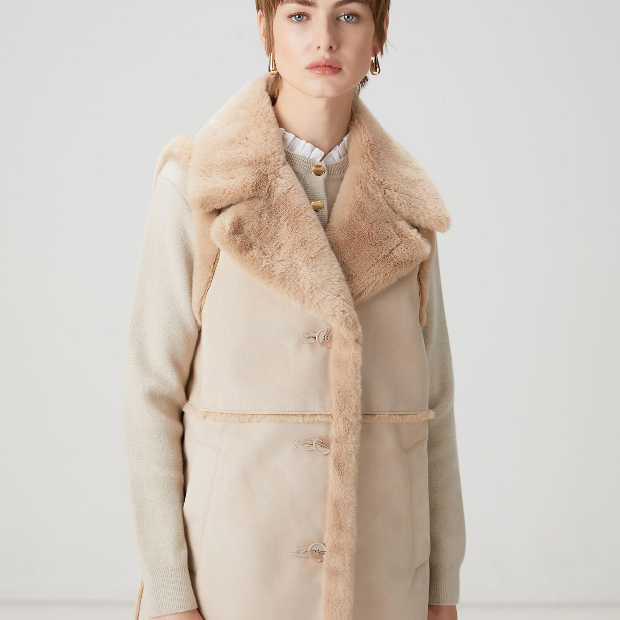 Beymen Club Kadın Taş Suni Kürk Detaylı Yelek