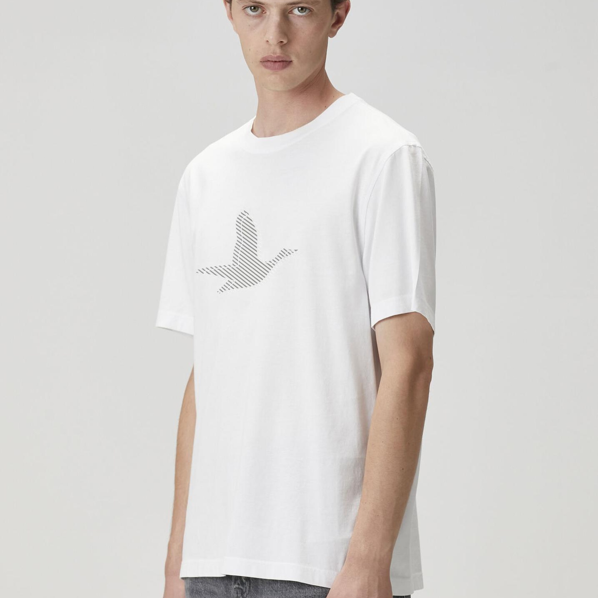 Beymen Club Erkek Beyaz Logo Baskılı T-shirt