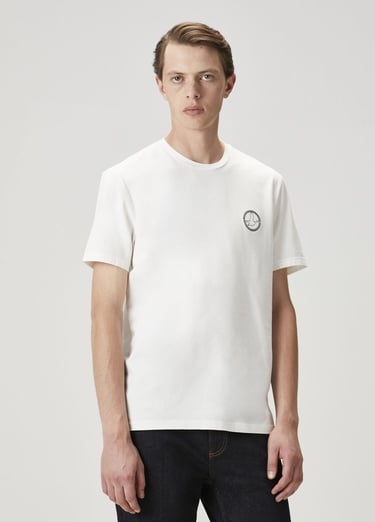  Beymen Club Erkek Kırık Beyaz Kaz Nakışlı T-shirt