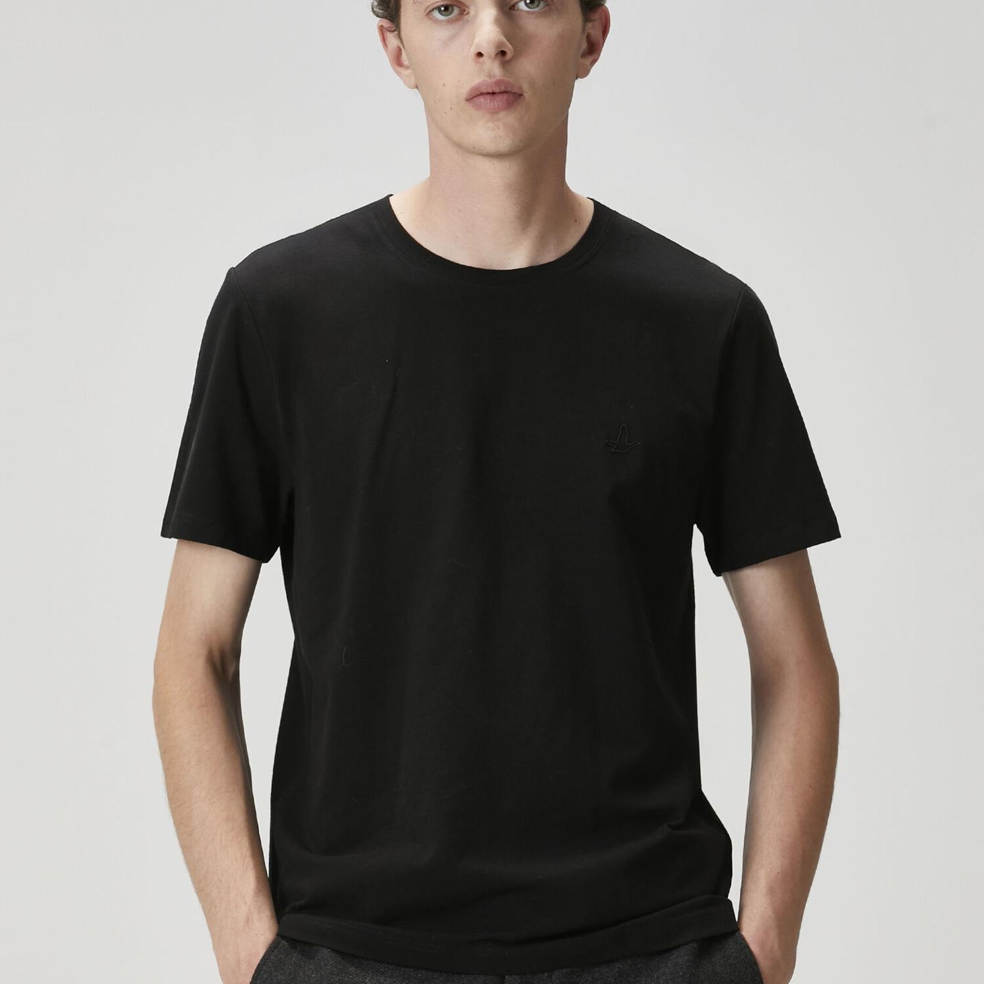 Beymen Club Erkek Siyah Logo Baskılı T-shirt