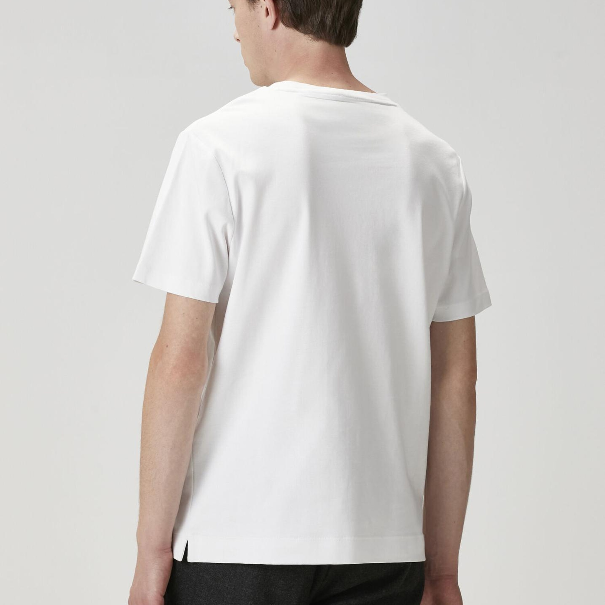 Beymen Club Erkek Kırık Beyaz Logo Baskılı T-shirt