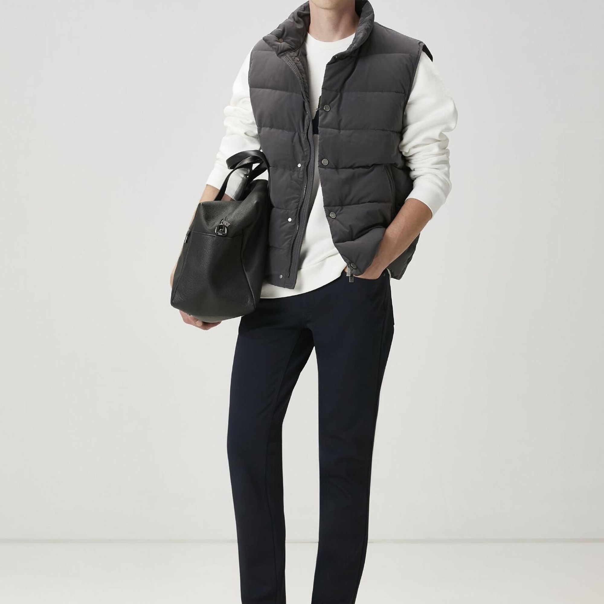 Beymen Club Erkek Beyaz Dağınık Kaz Nakışlı Sweatshirt