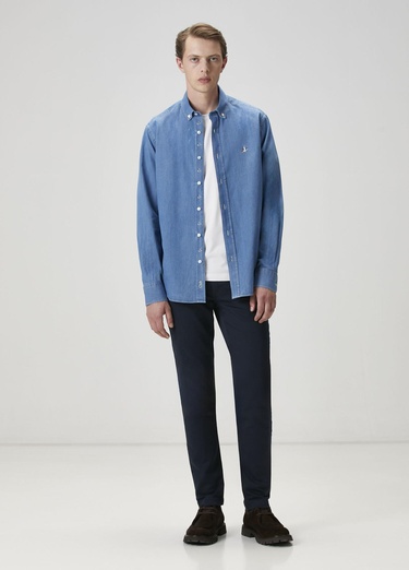  Beymen Club Erkek Kırık Beyaz Logo Baskılı T-shirt